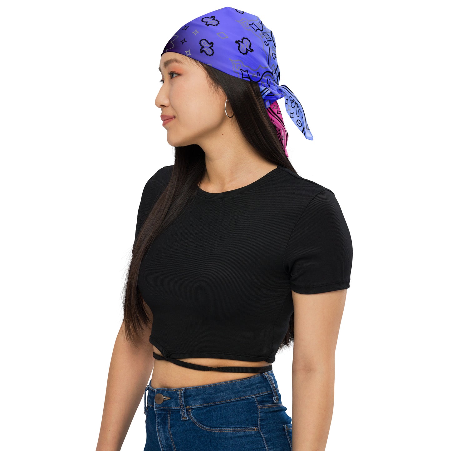 Omnisexual Pride Paisley Bandana omnisexual-pride-Bandana-model-2 Bandana