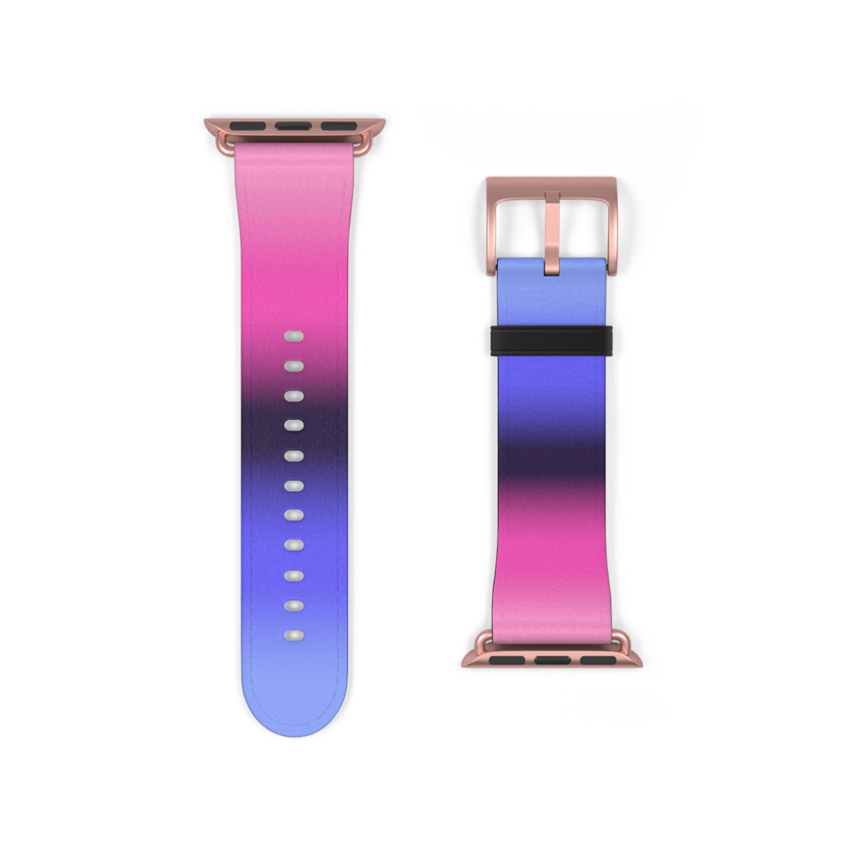 Omnisexual Pride Apple Watch Band Strap In Ombre 38 - 41 mm Rose Gold Matte