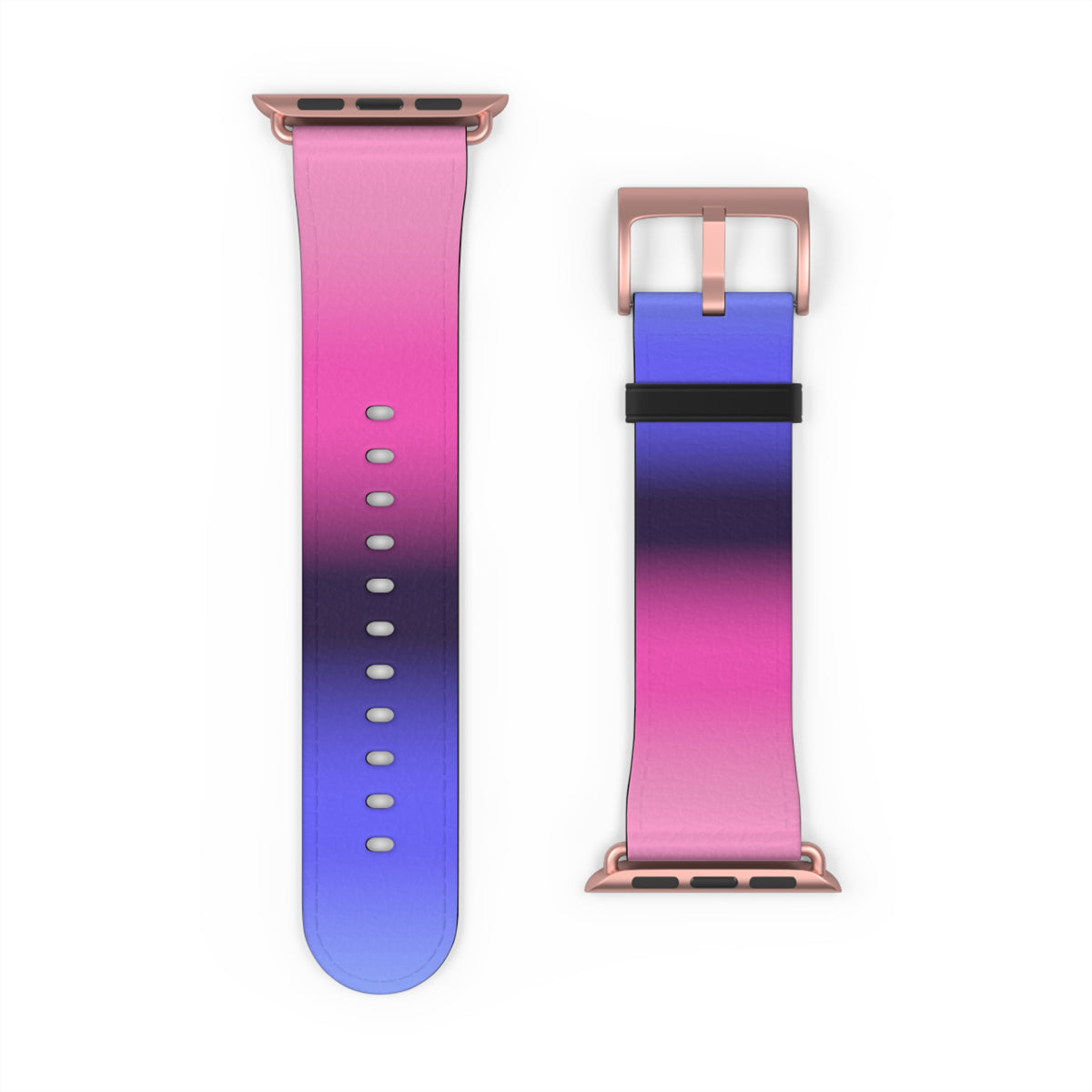 Omnisexual Pride Apple Watch Band Strap In Ombre 42 - 45 mm Rose Gold Matte
