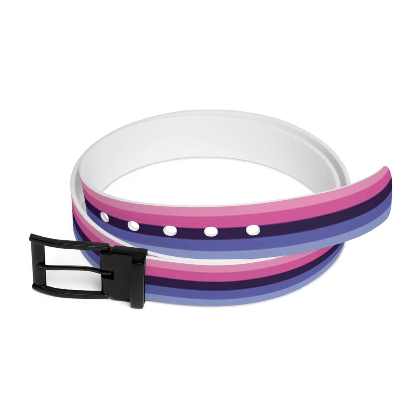 omnisexual pride belt with a black buckle on a white background