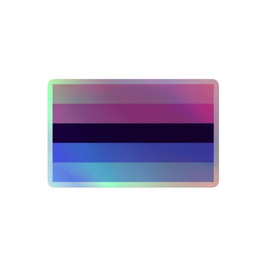 Omnisexual Pride Flag Holographic Sticker 4″ Omnisexual omnisexual-pride-flag-holographic-sticker-4in-front