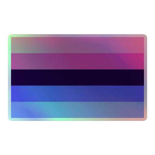 Omnisexual Pride Flag Holographic Sticker 5.5″ Omnisexual omnisexual-pride-flag-holographic-sticker-5.5in-front