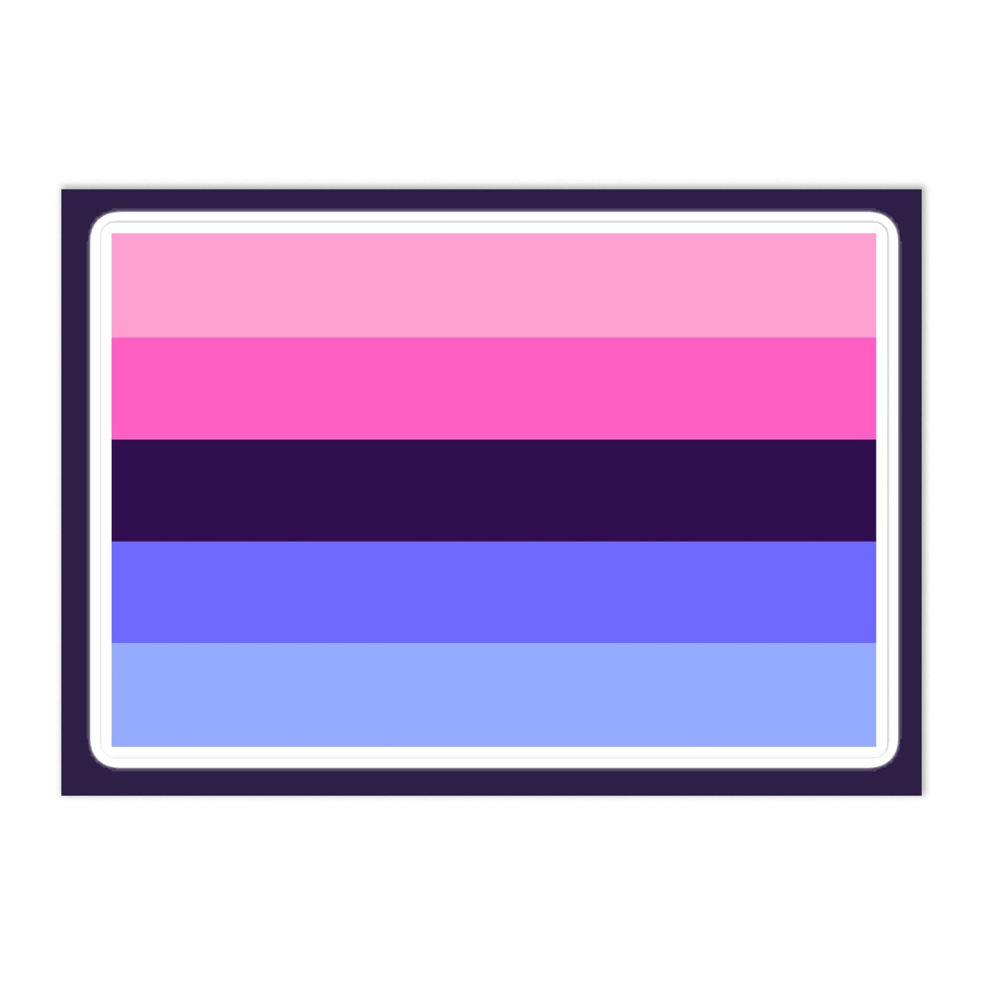 Omnisexual Pride Flag Large Sheet Sticker Omnisexual kiss-cut-sticker-sheet-white-front-655cbc1f1182c
