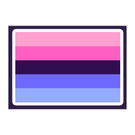 Omnisexual Pride Flag Large Sheet Sticker Omnisexual kiss-cut-sticker-sheet-white-front-655cbc1f1182c