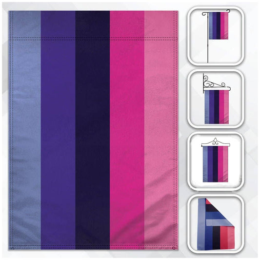 Omnisexual Pride Garden Flag 12x18in omnisexual-pride-garden-flag-12x18in-options Garden Flag