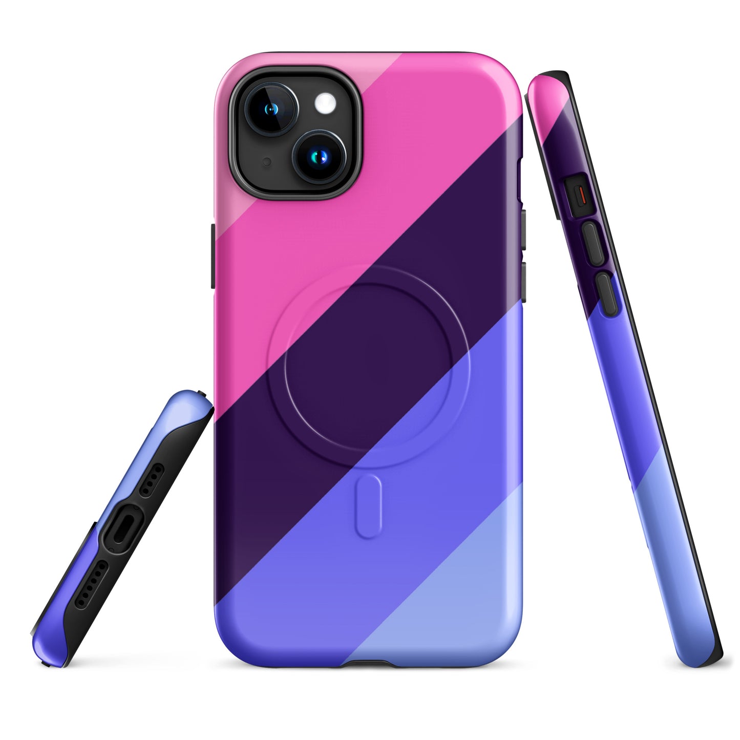 Omnisexual Pride MagSafe® Tough Phone Case for Apple iPhone® iPhone 15 Plus Omnisexual omnisexual-pride-magsafe-tough-phone-case-for-apple-iphone-15-plus-front
