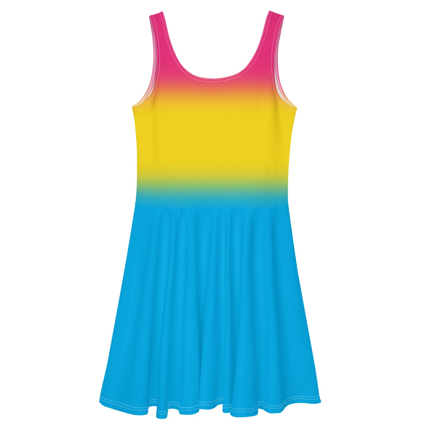 Pansexual Pan Skater Dress pan-pansexual-skater-dress-back