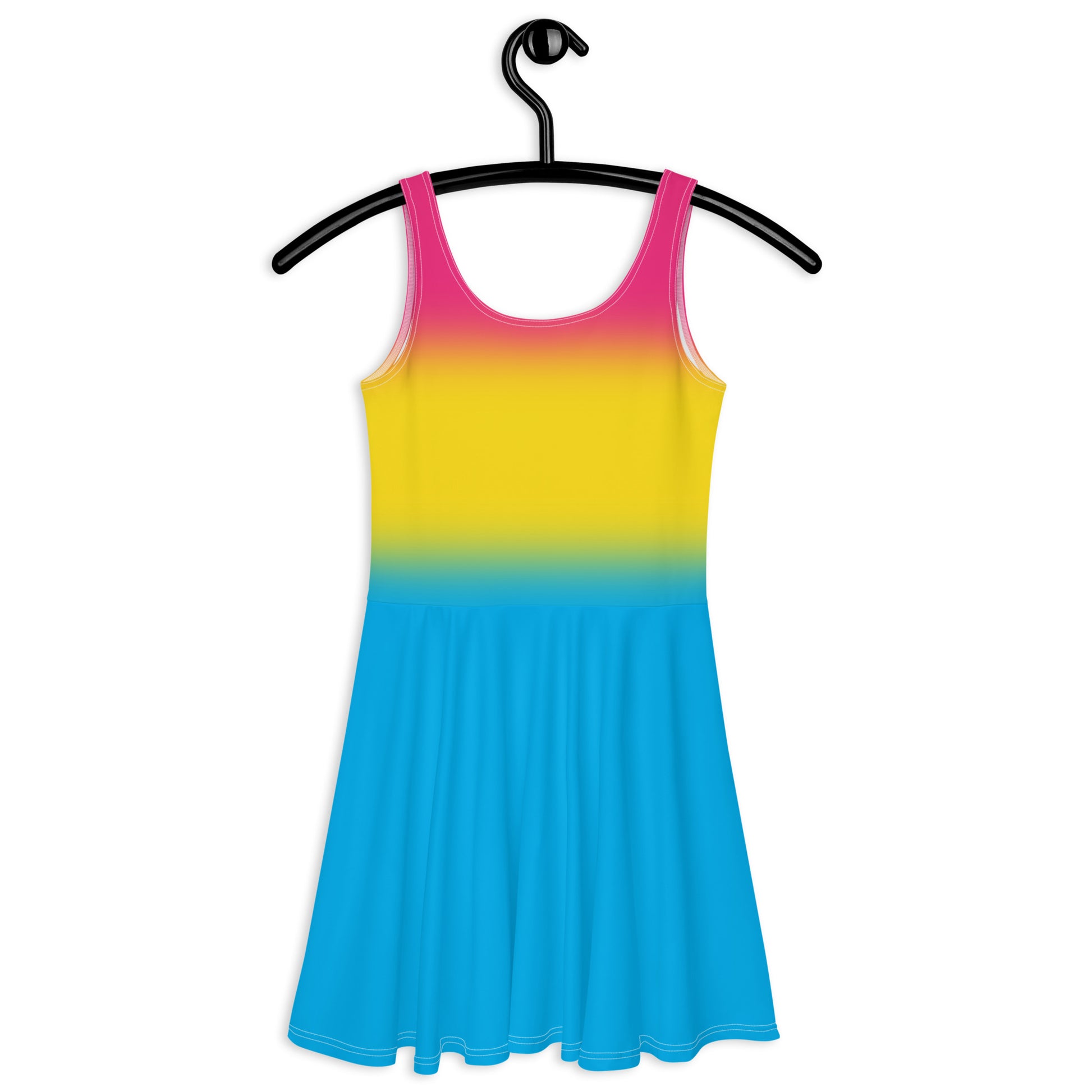 Pansexual Pan Skater Dress pan-pansexual-skater-dress-on-hanger