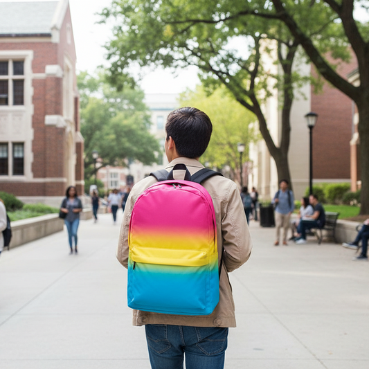 Pansexual Pan Pride Backpack - Ombre pansexual-pan-Pride-Backpack-ombre-right