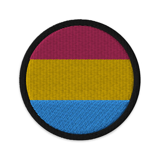 Pansexual Pan Pride Circle Embroidered Patch Pansexual pansexual-pan-pride-circle-embroidered-patch-3-in-front