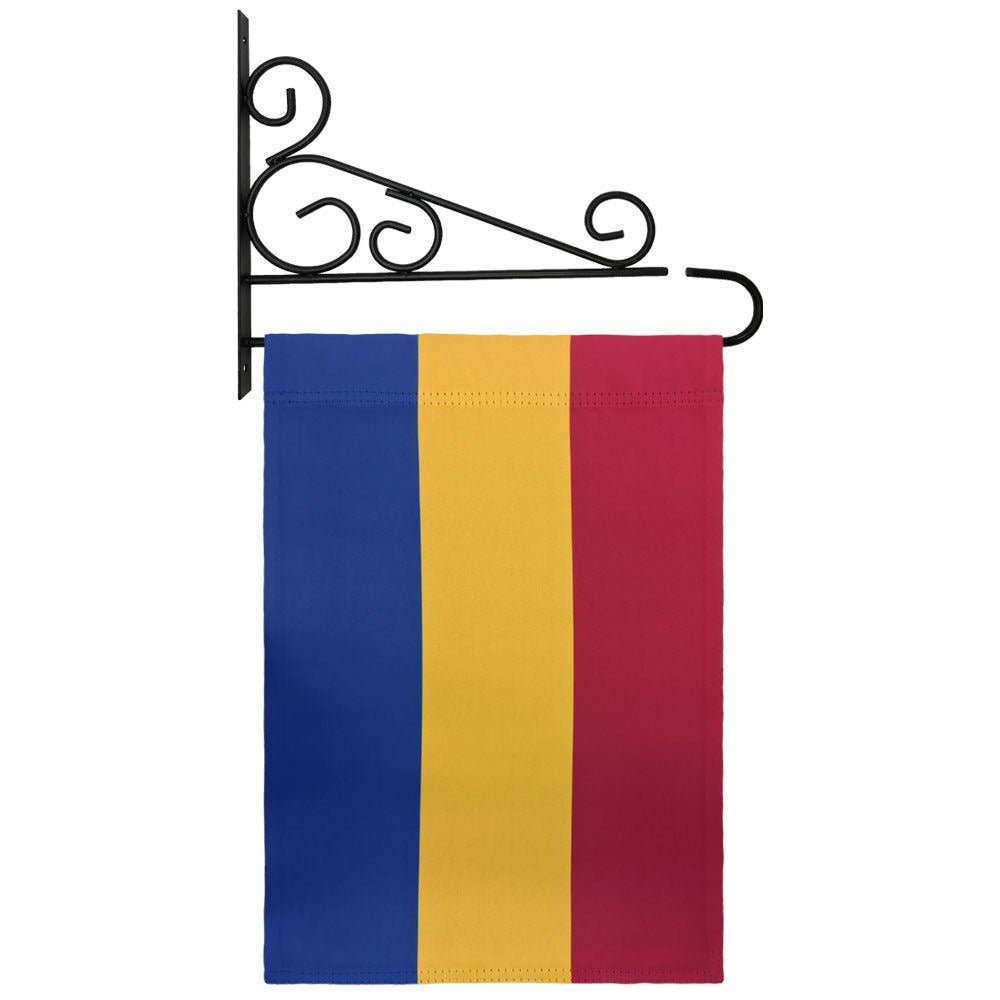 Pansexual Pan Pride Garden Flag 12x18in Pansexual Flag with Wall Bracket pansexual-pan-pride-garden-flag-12x18in-bracket Garden Flag