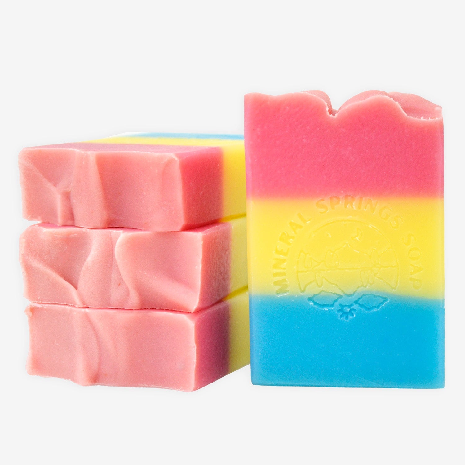 Pan Pride Handcrafted Soap - Strawberry Peach pansexual-pan-pride-handcrafted-soap-strawberry-peach