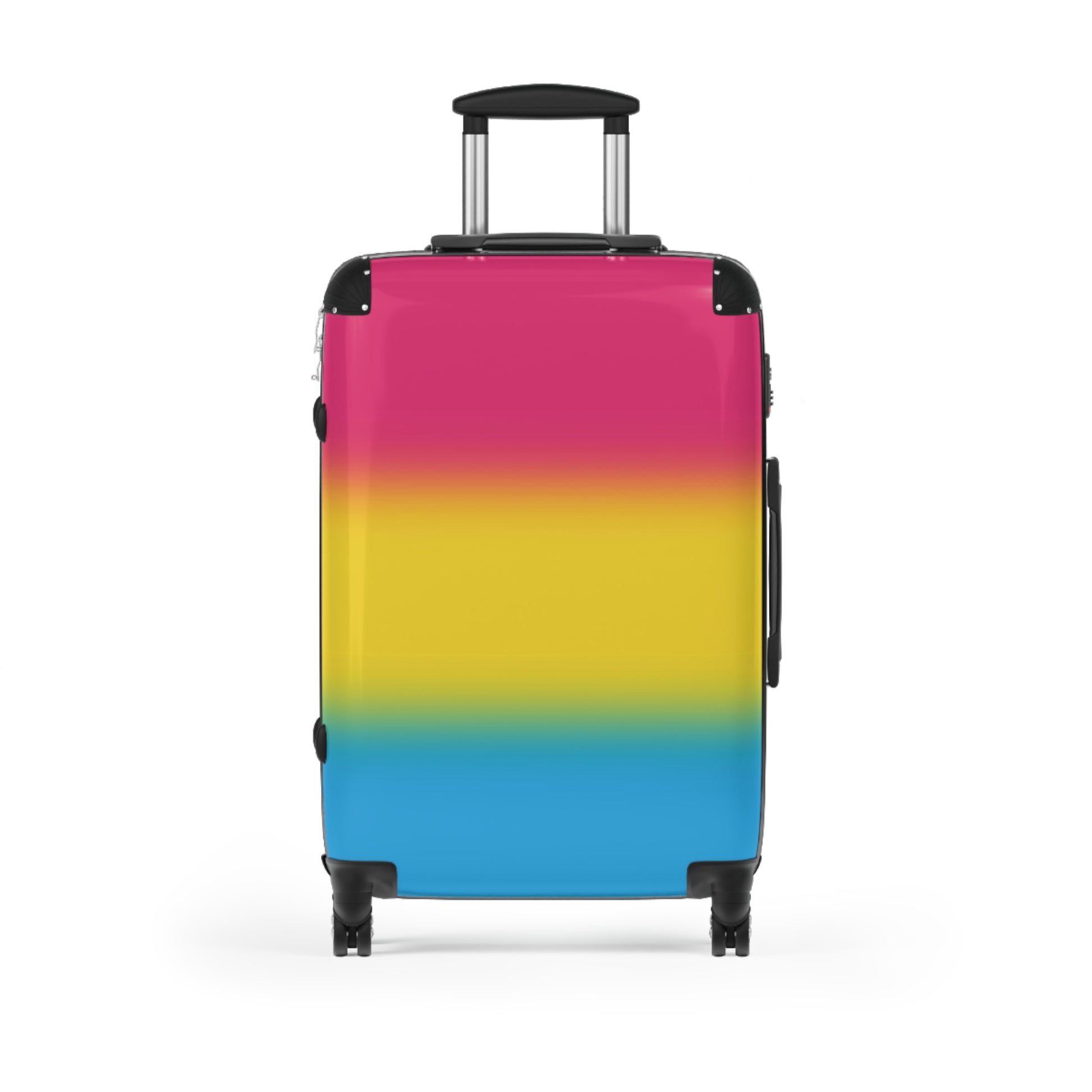 Pansexual Pan Pride Hard-Shell Suitcase - Ombre Medium Pansexual pansexual-pan-pride-hard-shell-suitcase-ombre-medium-front