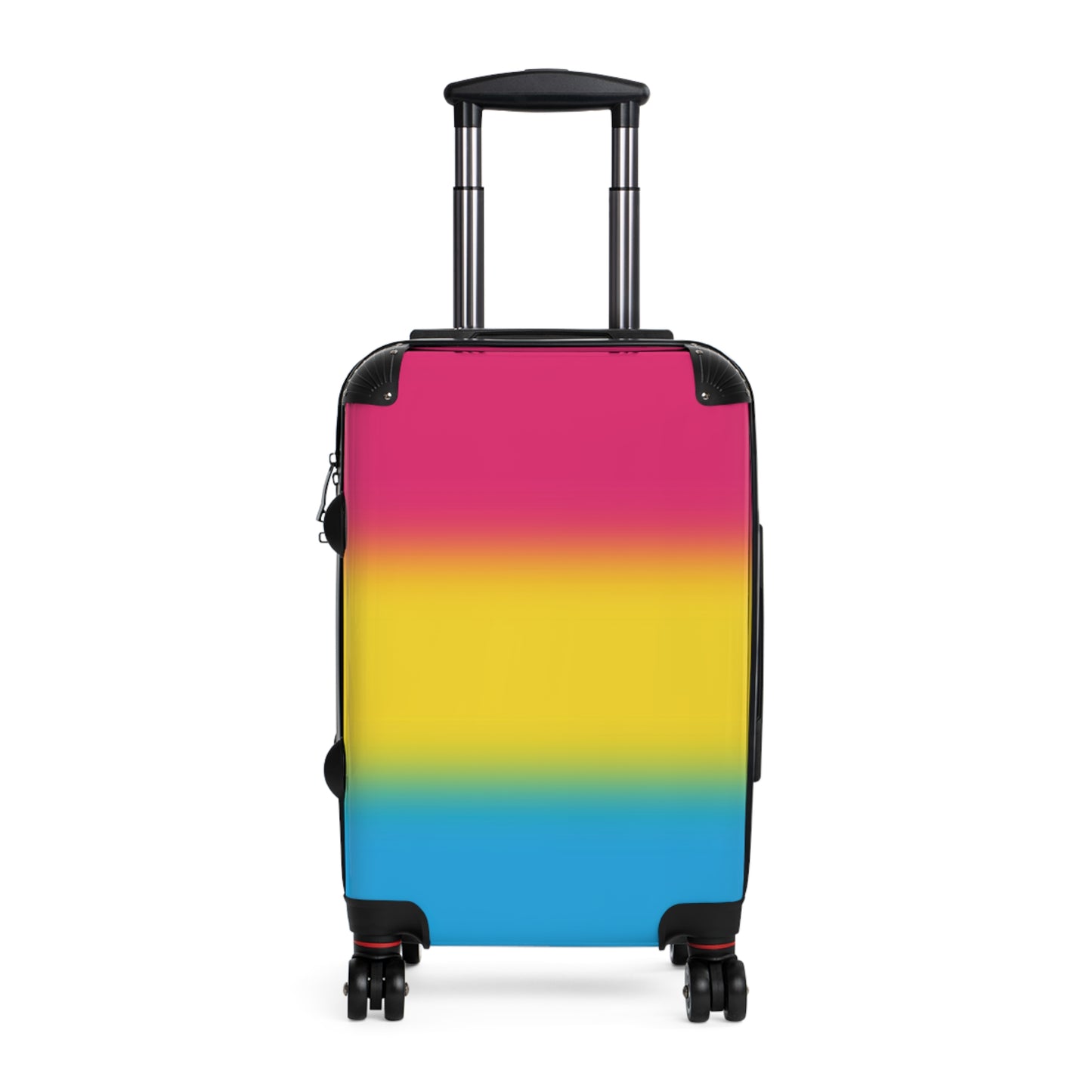 Pansexual Pan Pride Hard-Shell Suitcase - Ombre Small Pansexual pansexual-pan-pride-hard-shell-suitcase-ombre-small-front