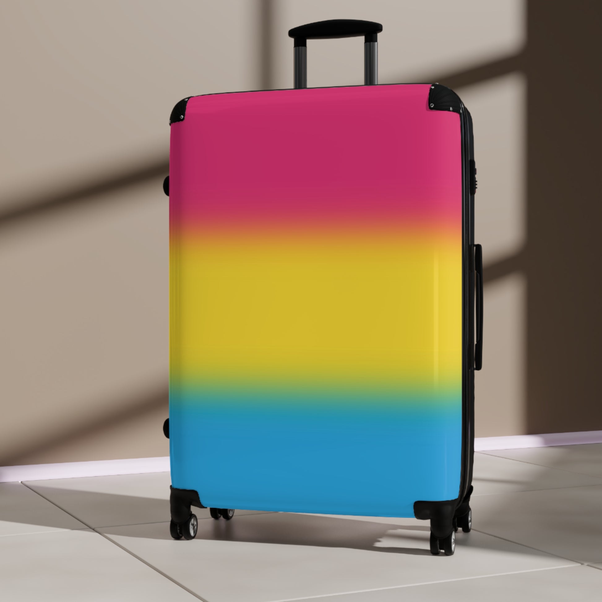Pansexual Pan Pride Hard-Shell Suitcase - Ombre pansexual-pan-pride-hard-shell-suitcase-ombre-travel