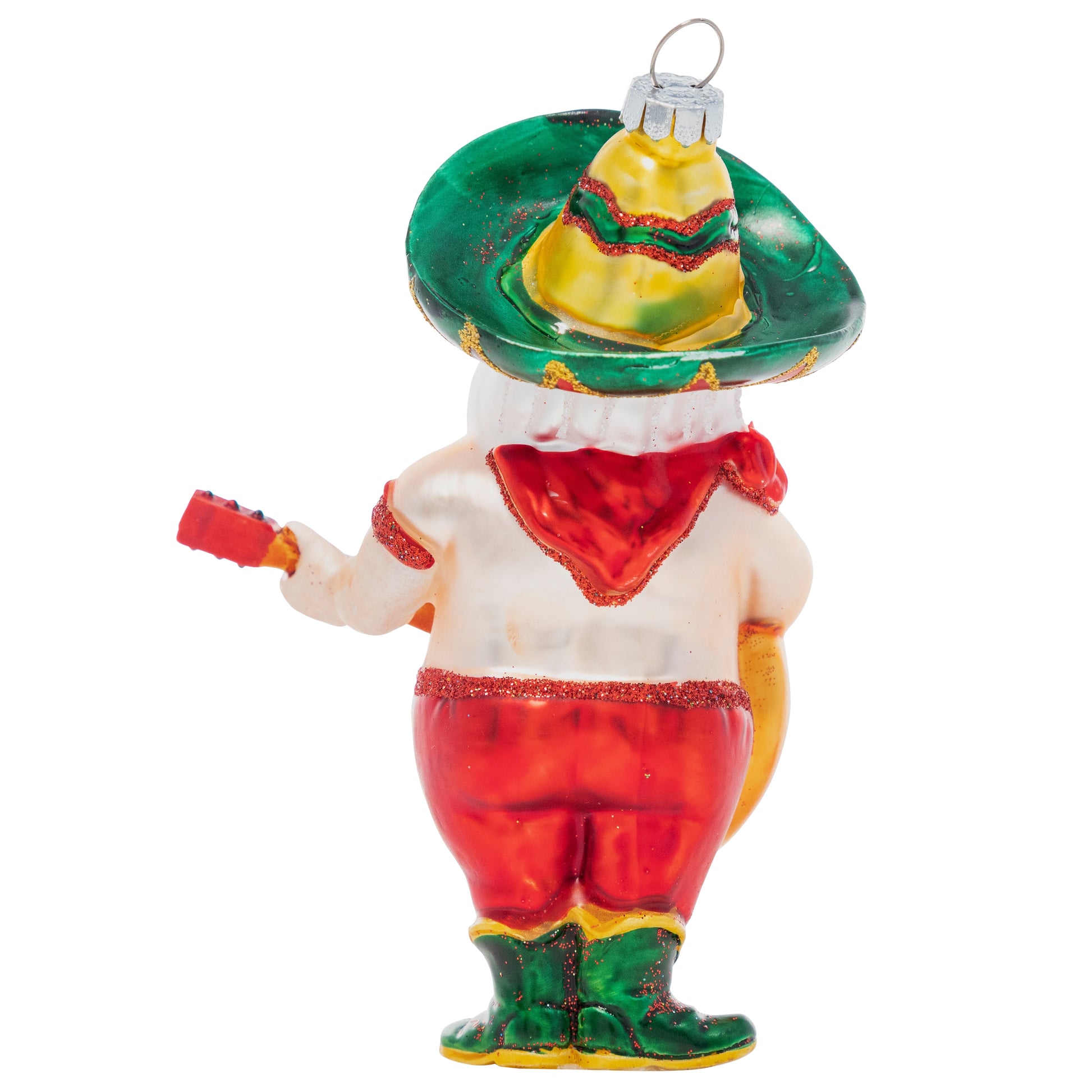 Papá Noel - Hand-Blown Glass Holiday Ornament papa-noel-hand-blown-glass-holiday-christmas-ornament-back