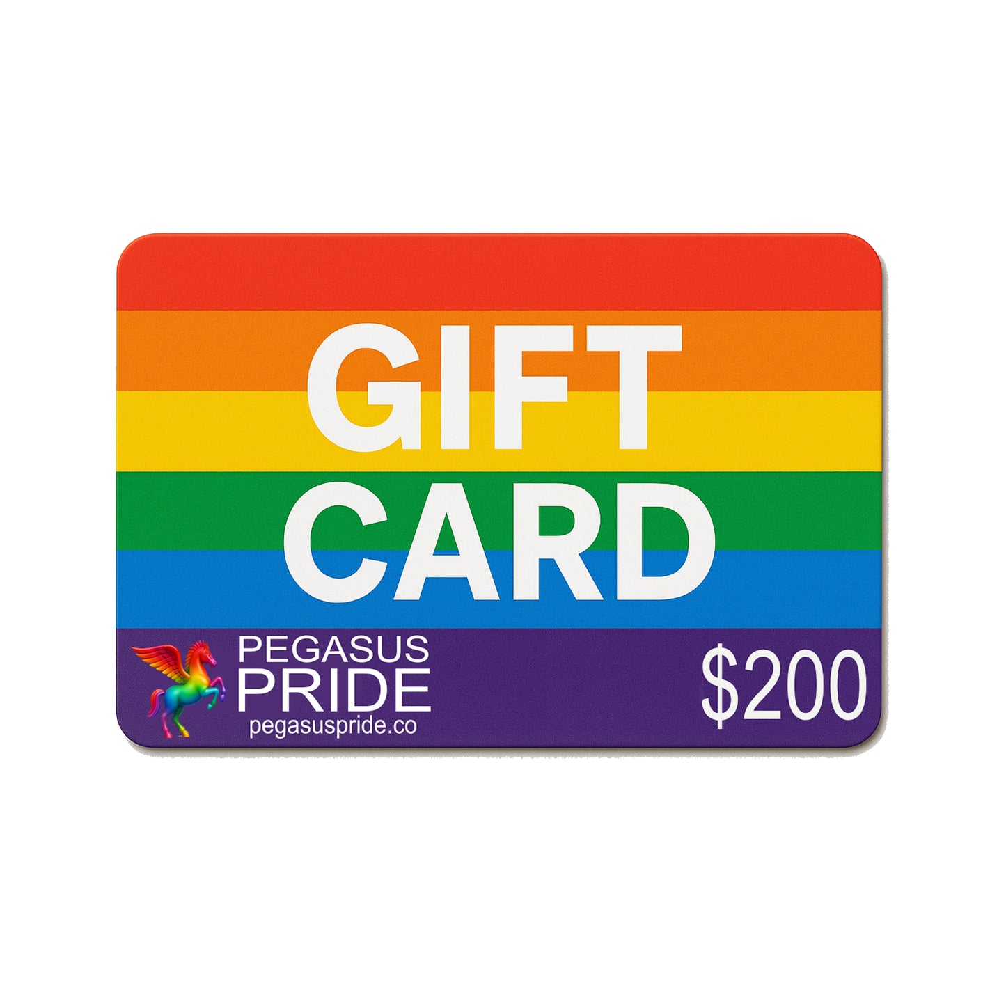 Pegasus Pride Digital Gift Cards $200.00 pegasus-pride-lgbtq-gift-card-200