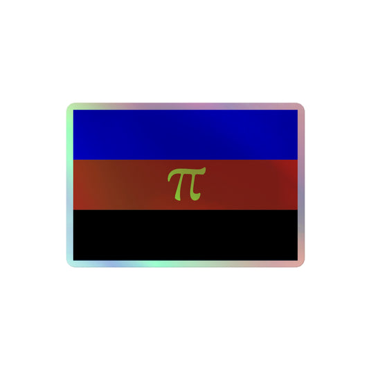 Polyamorous Polyamory Pride Flag Holographic Sticker 4″ Polyamorous polyamorous-polyamory-pride-flag-holographic-sticker-4in-front