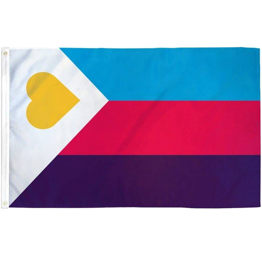 Polyamory Pride Flag 3x5 - Tricolor Polyamory polyamory-pride-flag-3x5-tricolor