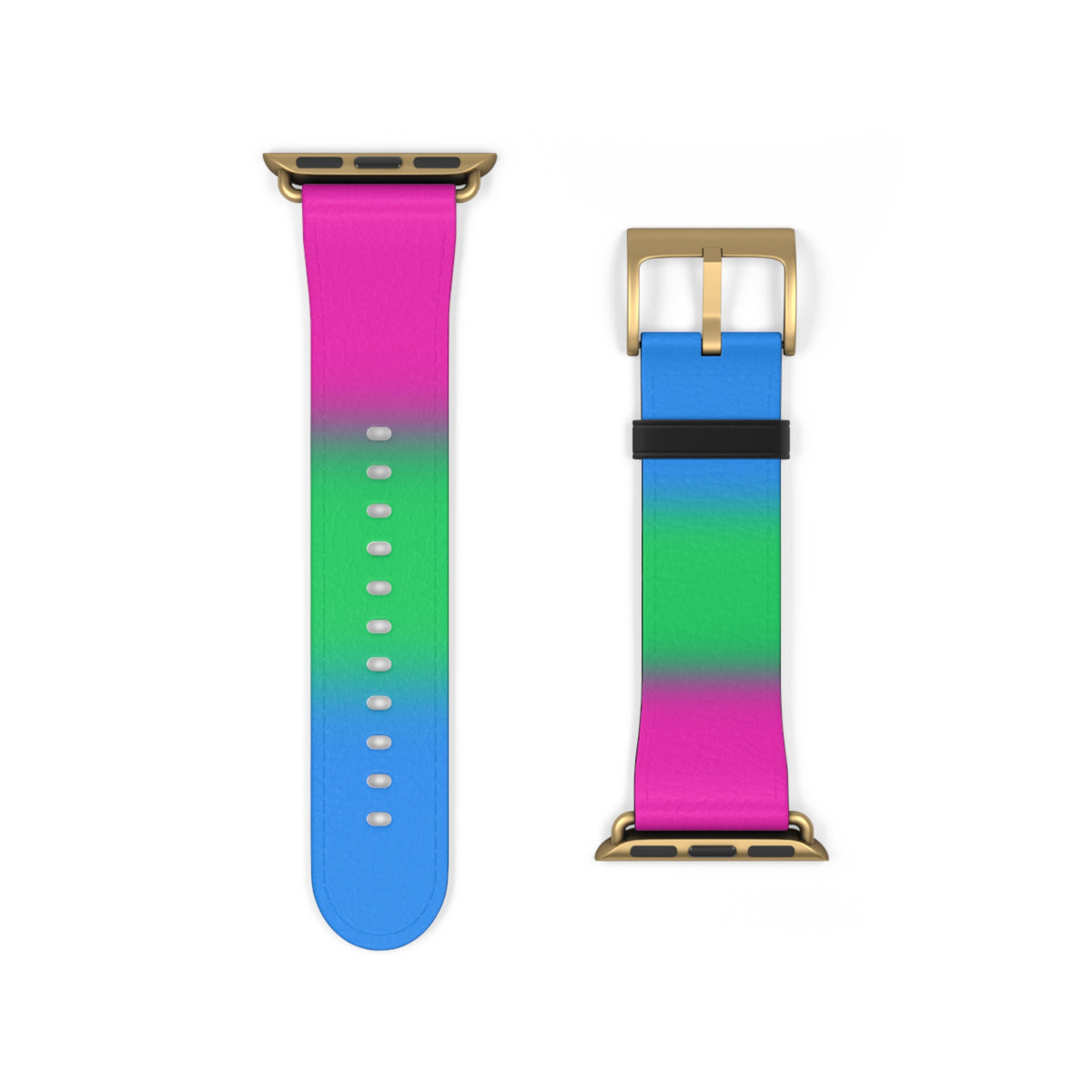Polysexual Poly Pride Apple Watch Band Strap In Ombre 38 - 41 mm Gold Matte 