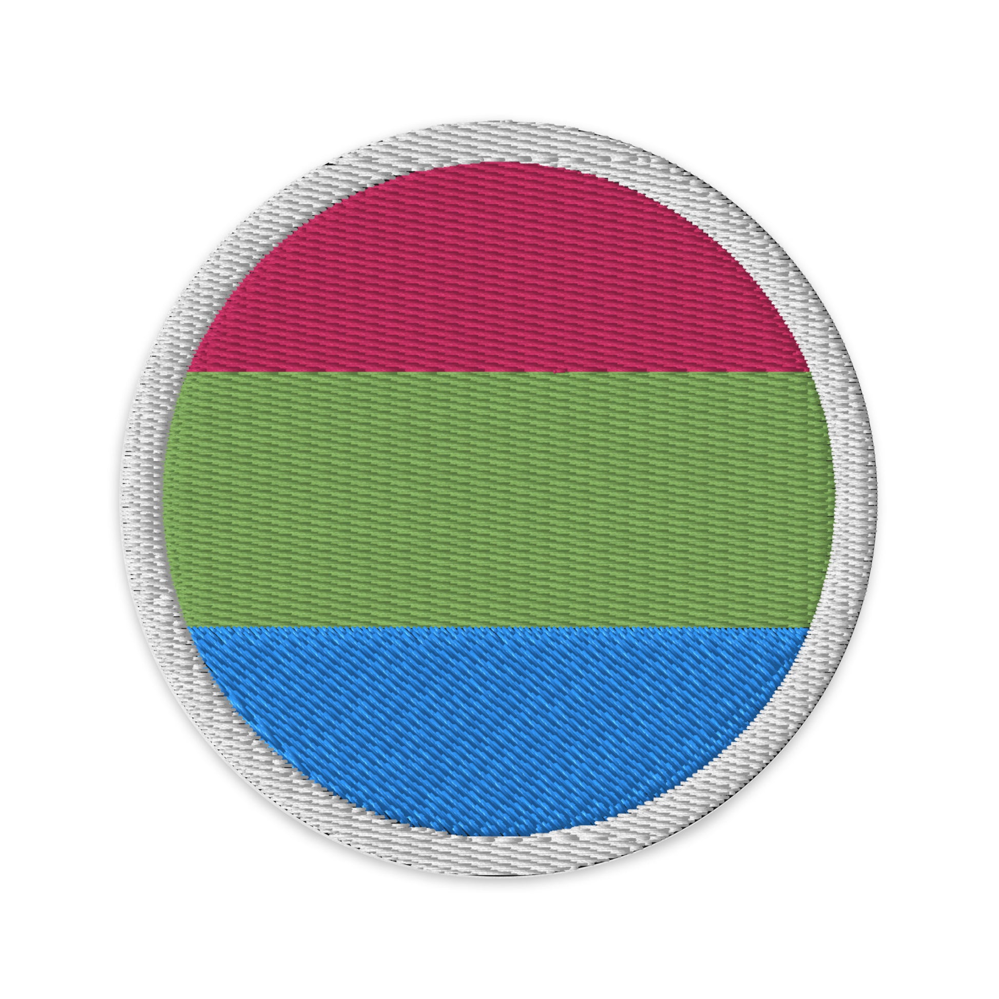 Polysexual Poly Pride Circle Embroidered Patch Polysexual polysexual-poly-pride-circle-embroidered-patch-3-in-front