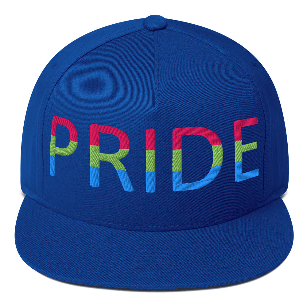 Polysexual Poly Pride Embroidered Snapback Baseball Cap Royal Blue Polysexual polysexual-poly-pride-embroidered-snapback-baseball-cap-royal-blue-front