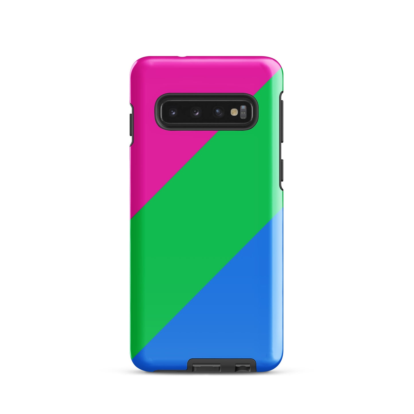 Polysexual Poly Pride Tough Cell Phone Case for Samsung Galaxy Samsung Galaxy S10 Polysexual polysexual-poly-pride-tough-cell-phone-case-for-samsung-galaxy-s10-front