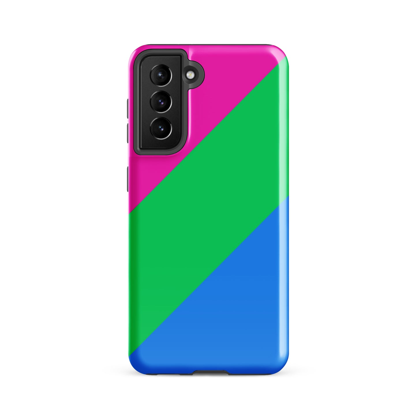 Polysexual Poly Pride Tough Cell Phone Case for Samsung Galaxy Samsung Galaxy S21 FE Polysexual polysexual-poly-pride-tough-cell-phone-case-for-samsung-galaxy-s21-fe-front