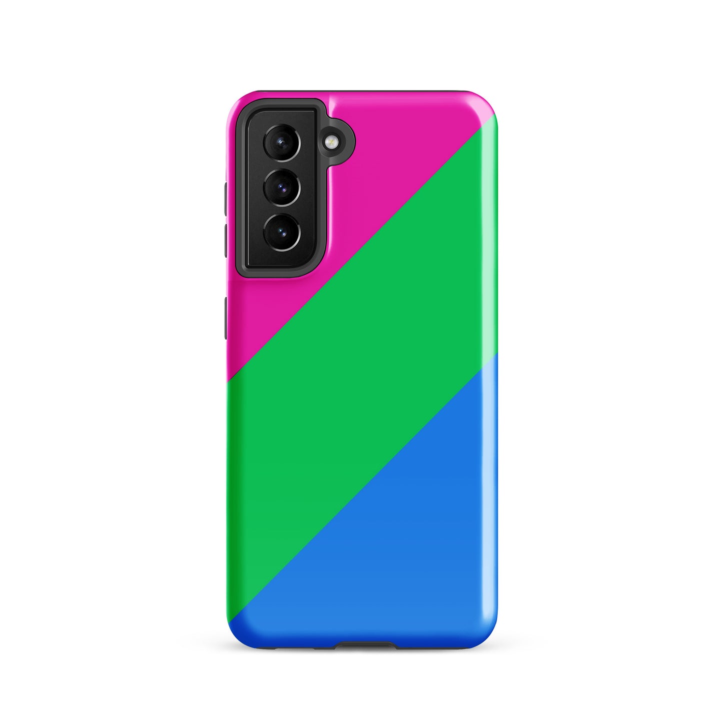 Polysexual Poly Pride Tough Cell Phone Case for Samsung Galaxy Samsung Galaxy S21 Polysexual polysexual-poly-pride-tough-cell-phone-case-for-samsung-galaxy-s21-front
