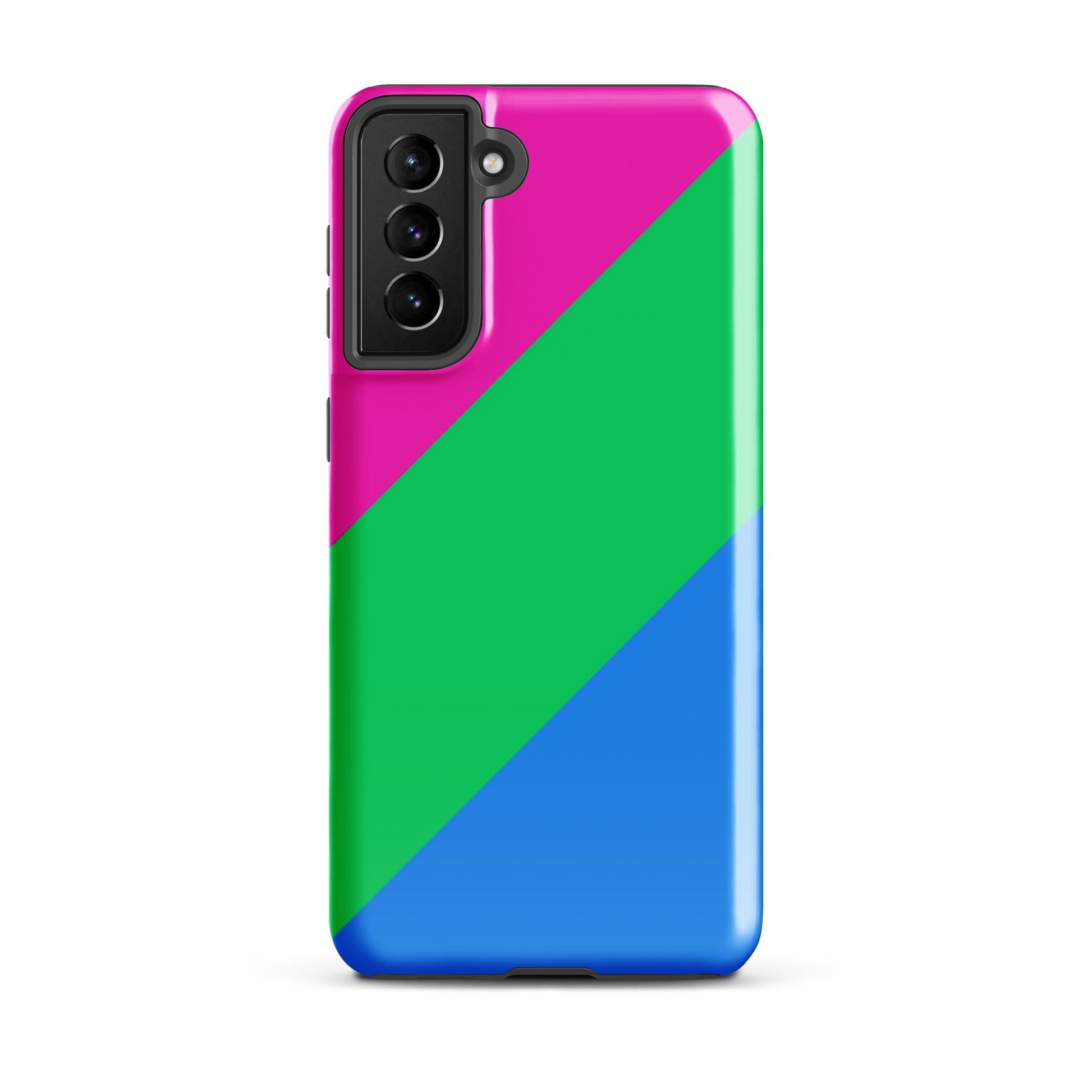 Polysexual Poly Pride Tough Cell Phone Case for Samsung Galaxy Samsung Galaxy S21 Plus Polysexual polysexual-poly-pride-tough-cell-phone-case-for-samsung-galaxy-s21-plus-front