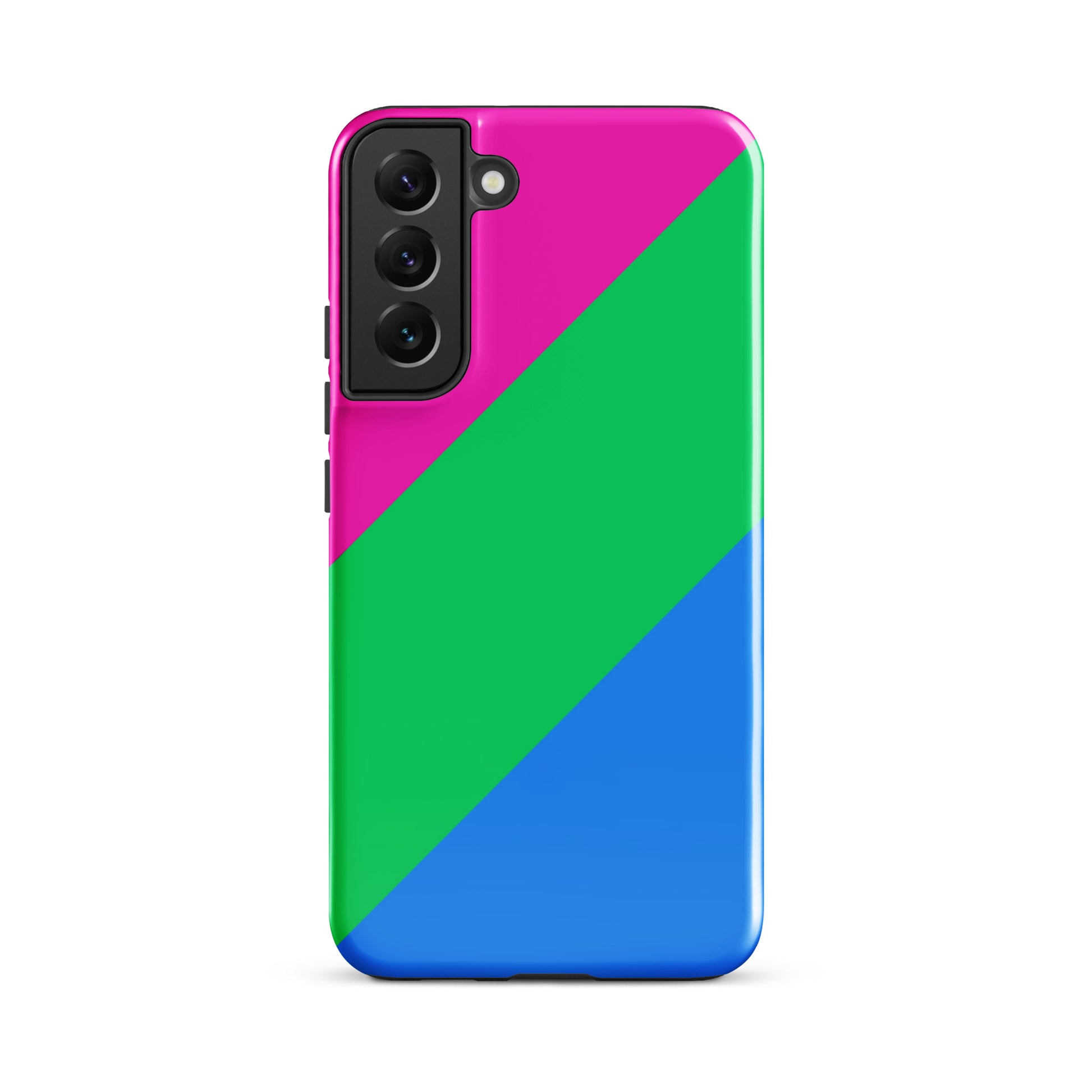 Polysexual Poly Pride Tough Cell Phone Case for Samsung Galaxy Samsung Galaxy S22 Plus Polysexual polysexual-poly-pride-tough-cell-phone-case-for-samsung-galaxy-s22-plus-front