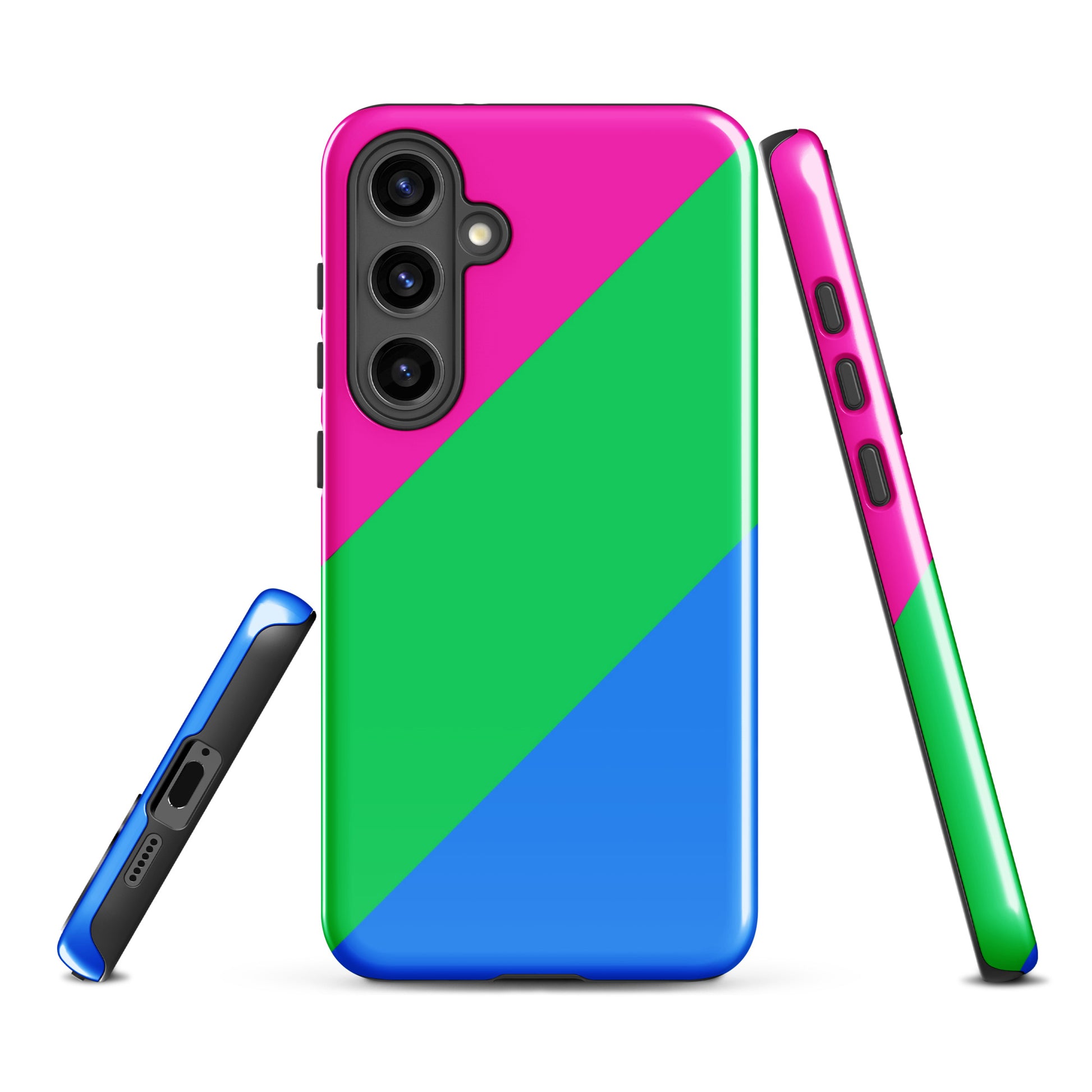 Polysexual Poly Pride Tough Cell Phone Case for Samsung Galaxy Samsung Galaxy S24 Plus Polysexual polysexual-poly-pride-tough-cell-phone-case-for-samsung-galaxy-s24-plus-front