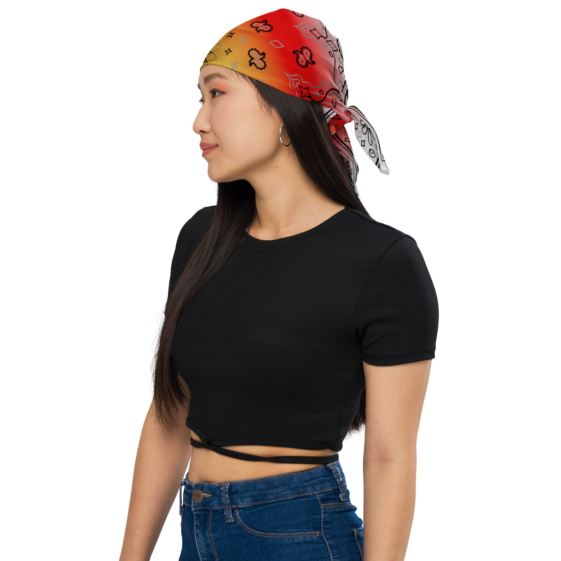 Proculsexual Pride Paisley Bandana proculsexual-pride-Bandana-model-2 Bandana