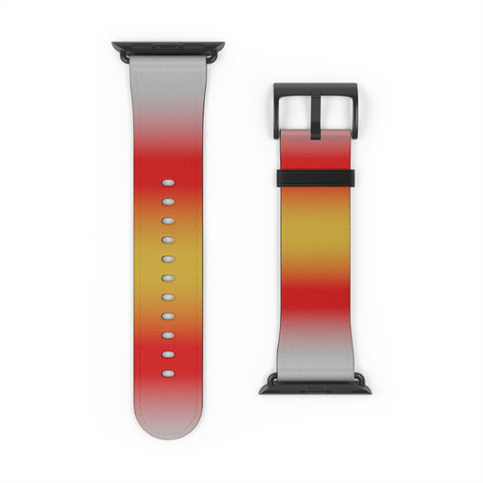 Proculsexual Pride Apple Watch Band Strap In Ombre 42 - 45 mm Black Matte 
