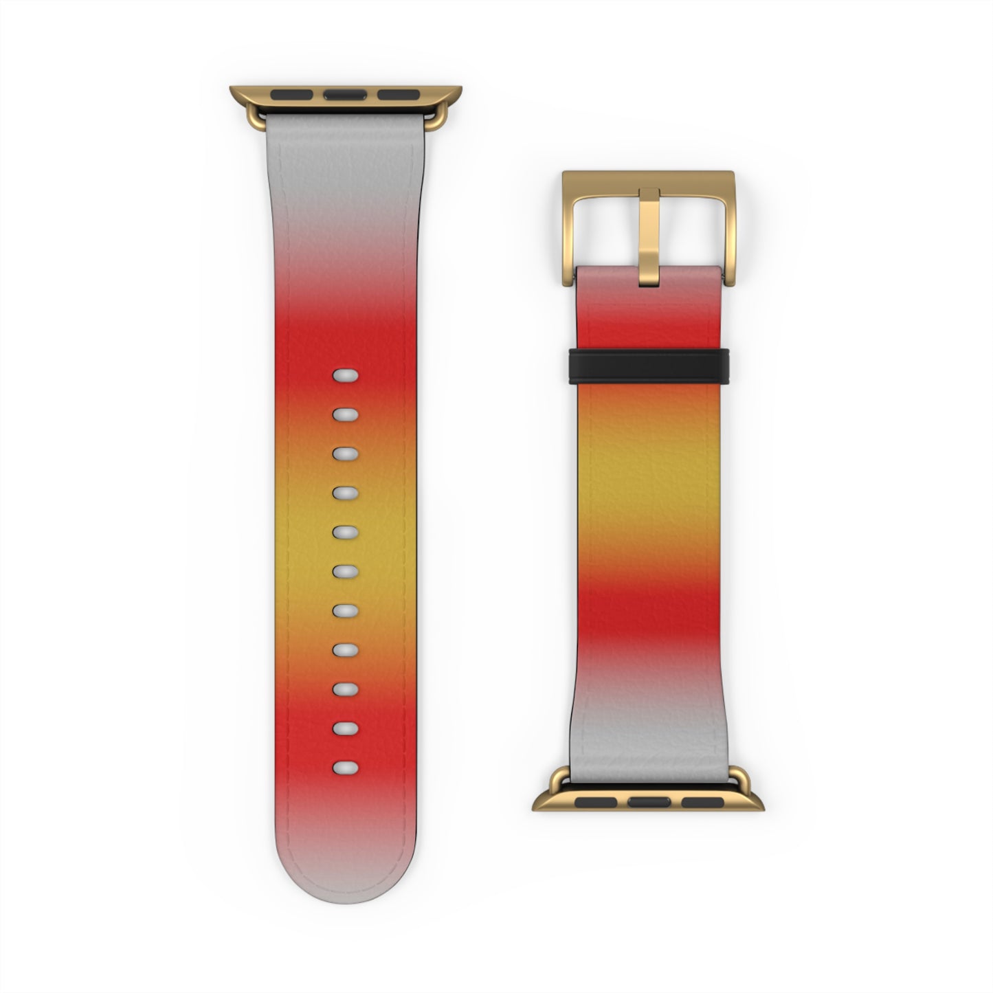 Proculsexual Pride Apple Watch Band Strap In Ombre 42 - 45 mm Gold Matte
