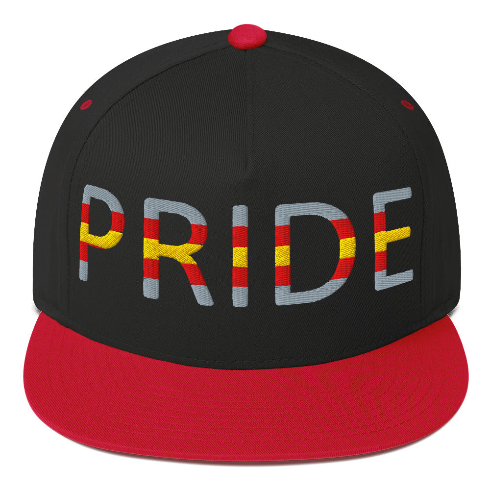 Proculsexual Pride Embroidered Snapback Baseball Cap Black Red Proculsexual proculsexual-pride-embroidered-snapback-baseball-cap-black-red-front