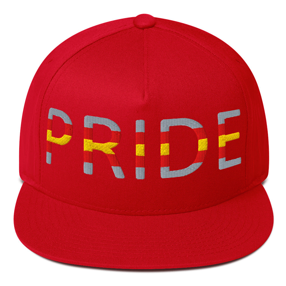 Proculsexual Pride Embroidered Snapback Baseball Cap Red Proculsexual proculsexual-pride-embroidered-snapback-baseball-cap-red-front