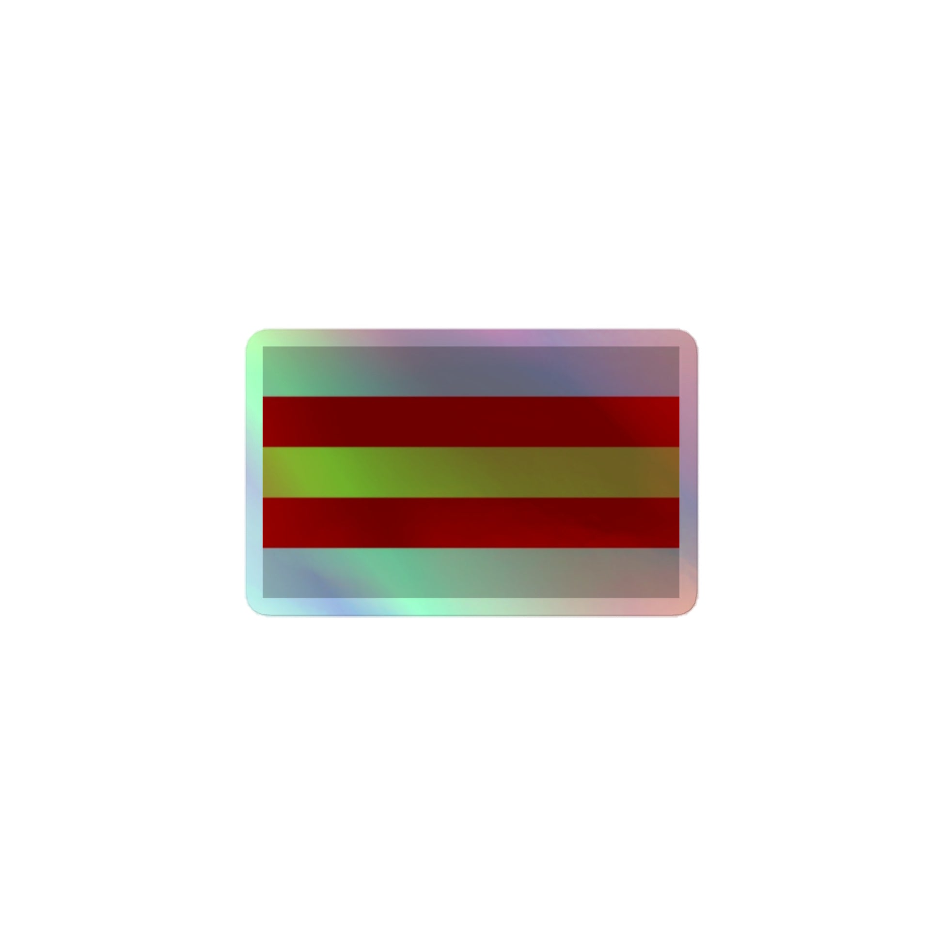 Proculsexual Pride Flag Holographic Sticker 3" Proculsexual proculsexual-pride-flag-holographic-sticker-front-3in