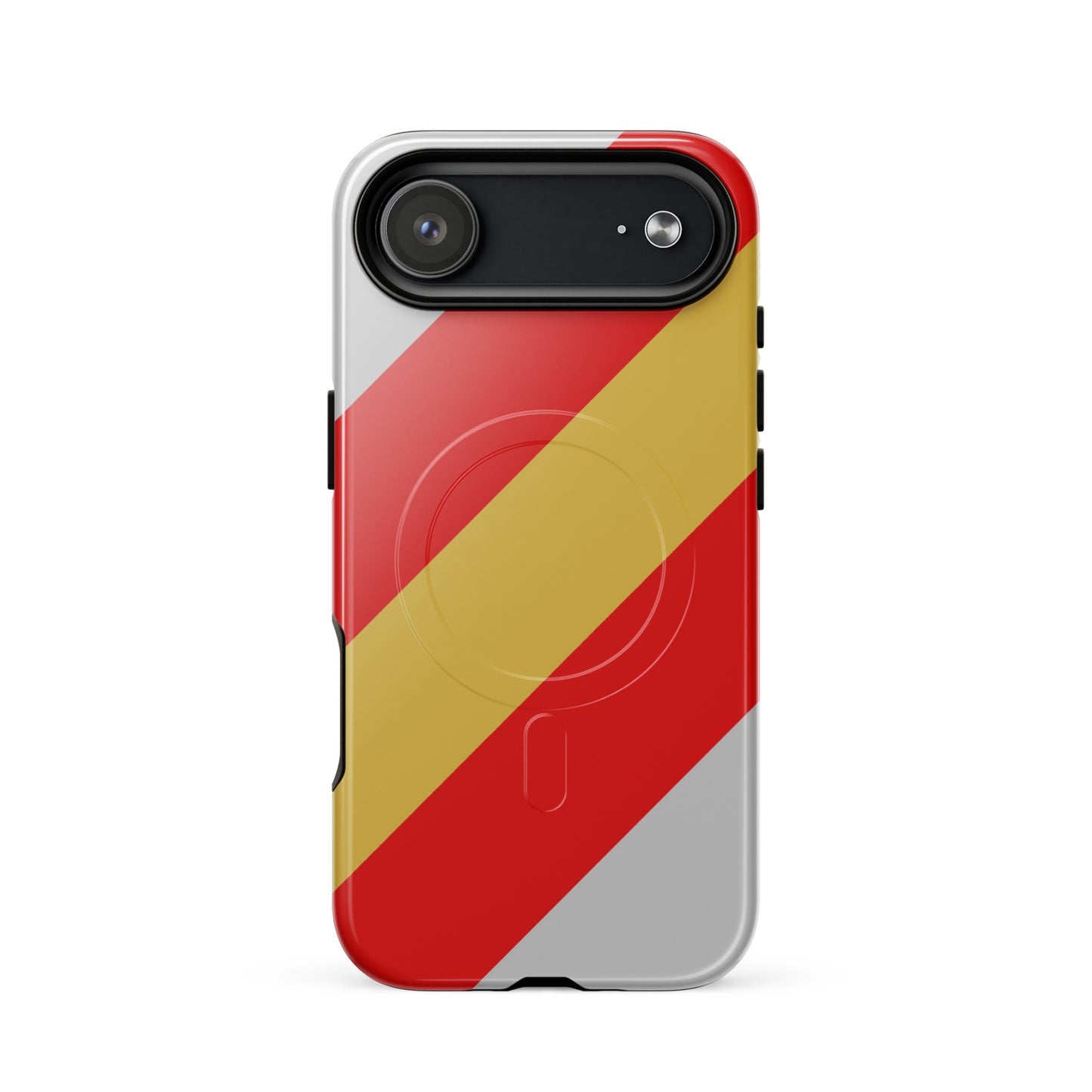 Apple iPhone 17 Air magsafe cell phone case with proculsexual pride flag design on white backgroung
