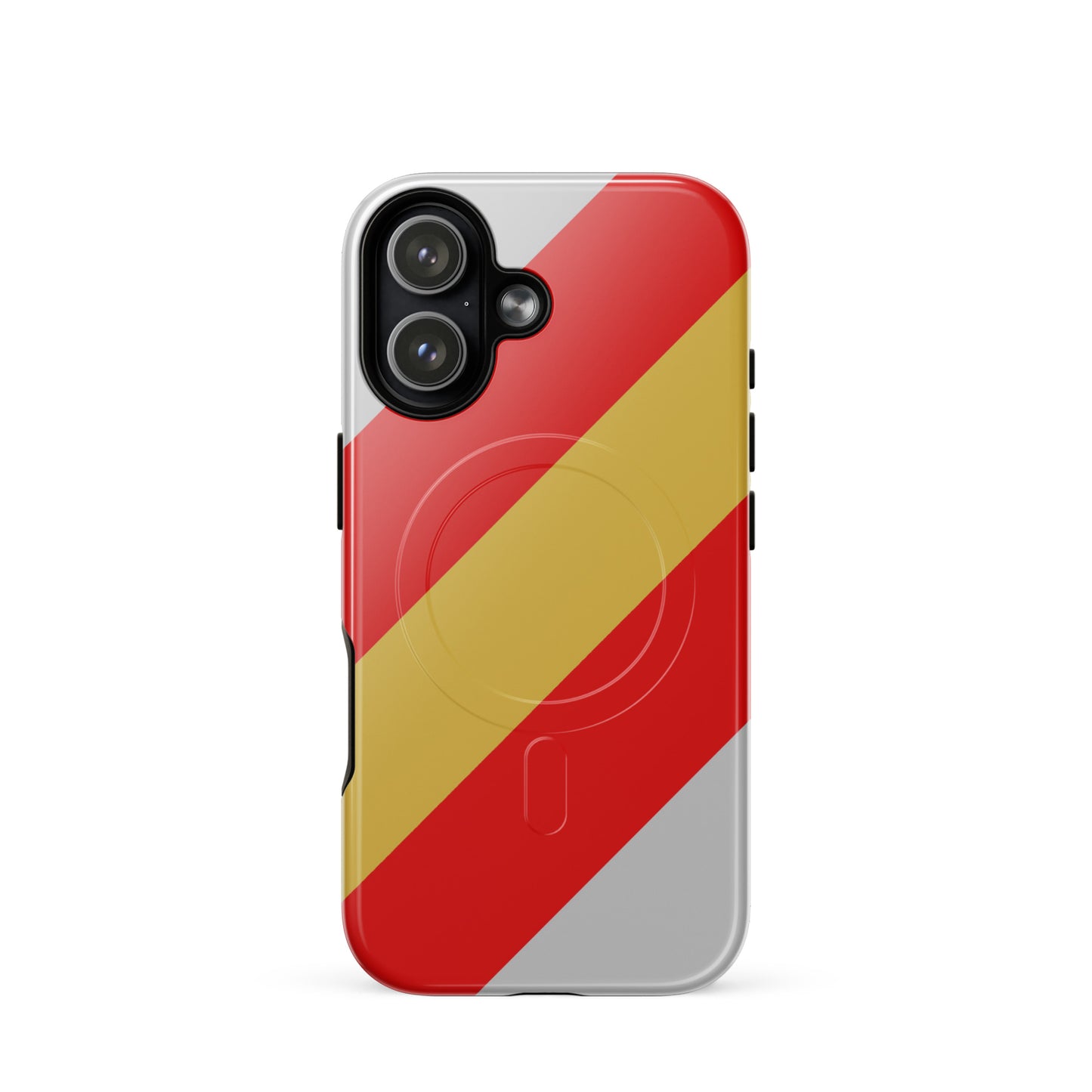 Apple iPhone 17 magsafe mobile phone case with proculsexual pride flag design on white background