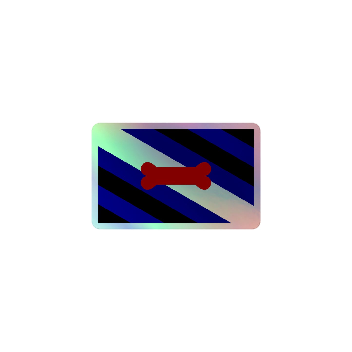 Puppy Play Pride Flag Holographic Sticker 3″ puppy-pup-play-flag-holographic-sticker-3in-front