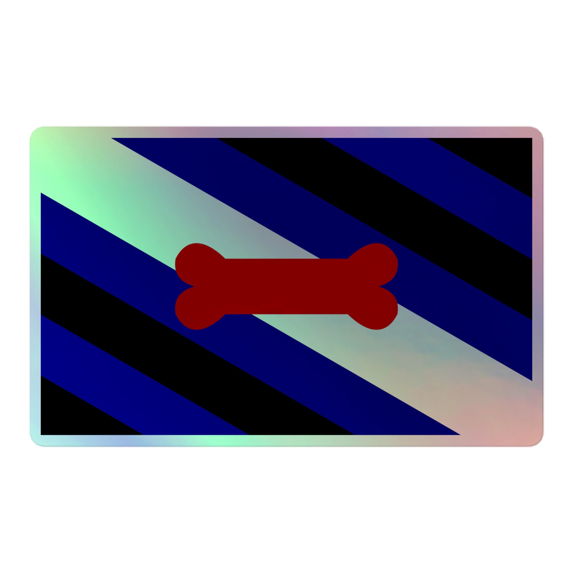 Puppy Play Pride Flag Holographic Sticker 5.5″ puppy-pup-play-flag-holographic-sticker-5in-front