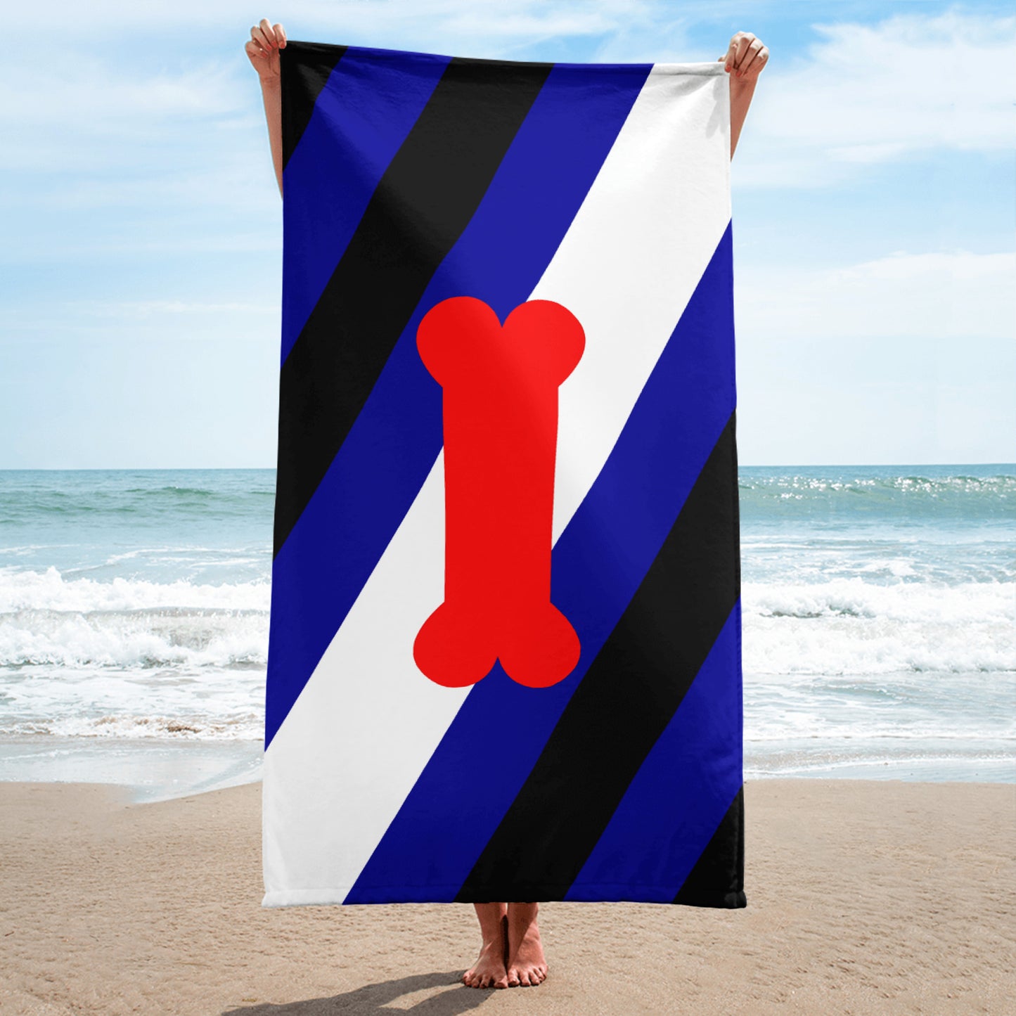 Puppy Pup Play Pride Flag Beach Blanket Towel puppy-pup-play-pride-flag-beach-blanket-towel-beach