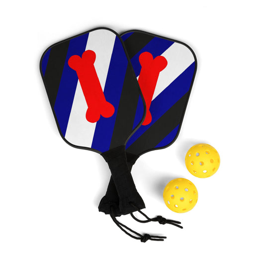 Puppy Pup Play Pride Pickleball Paddle Set with Balls 7.5'' × 15.5'' puppy-pup-play-pride-pickleball-paddle-set-with-balls-front