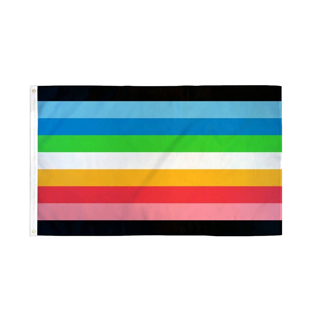 Queer Pride Flag 3x5 queer-pride-flag-3x5-detail Flags