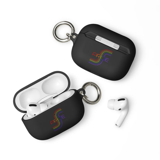 LGBTQ Pride Rubber Case for Apple AirPods - Pride Mod Line Art Black AirPods Pro Pride rubber-case-for-airpods-black-airpods-pro-front-64add1523dbd1