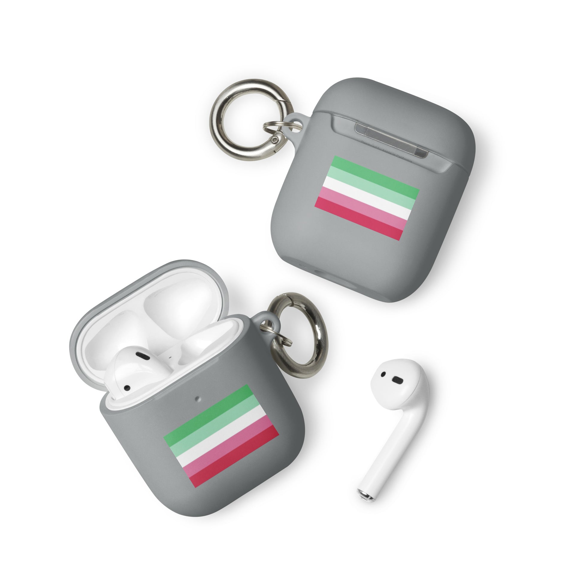 Abrosexual Pride Flag Case for Apple AirPods and AirPods Pro Grey AirPods Abrosexual rubber-case-for-airpods-grey-airpods-front-64add2dded1dc