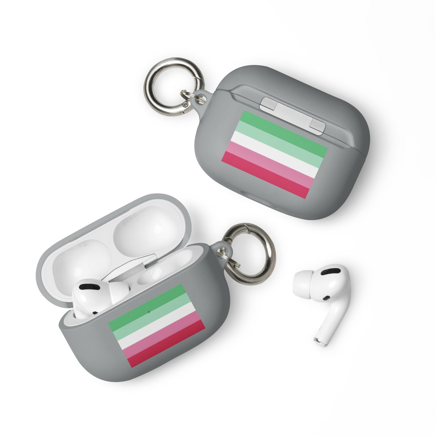 Abrosexual Pride Flag Case for Apple AirPods and AirPods Pro Grey AirPods Pro Abrosexual rubber-case-for-airpods-grey-airpods-pro-front-64add2dded256