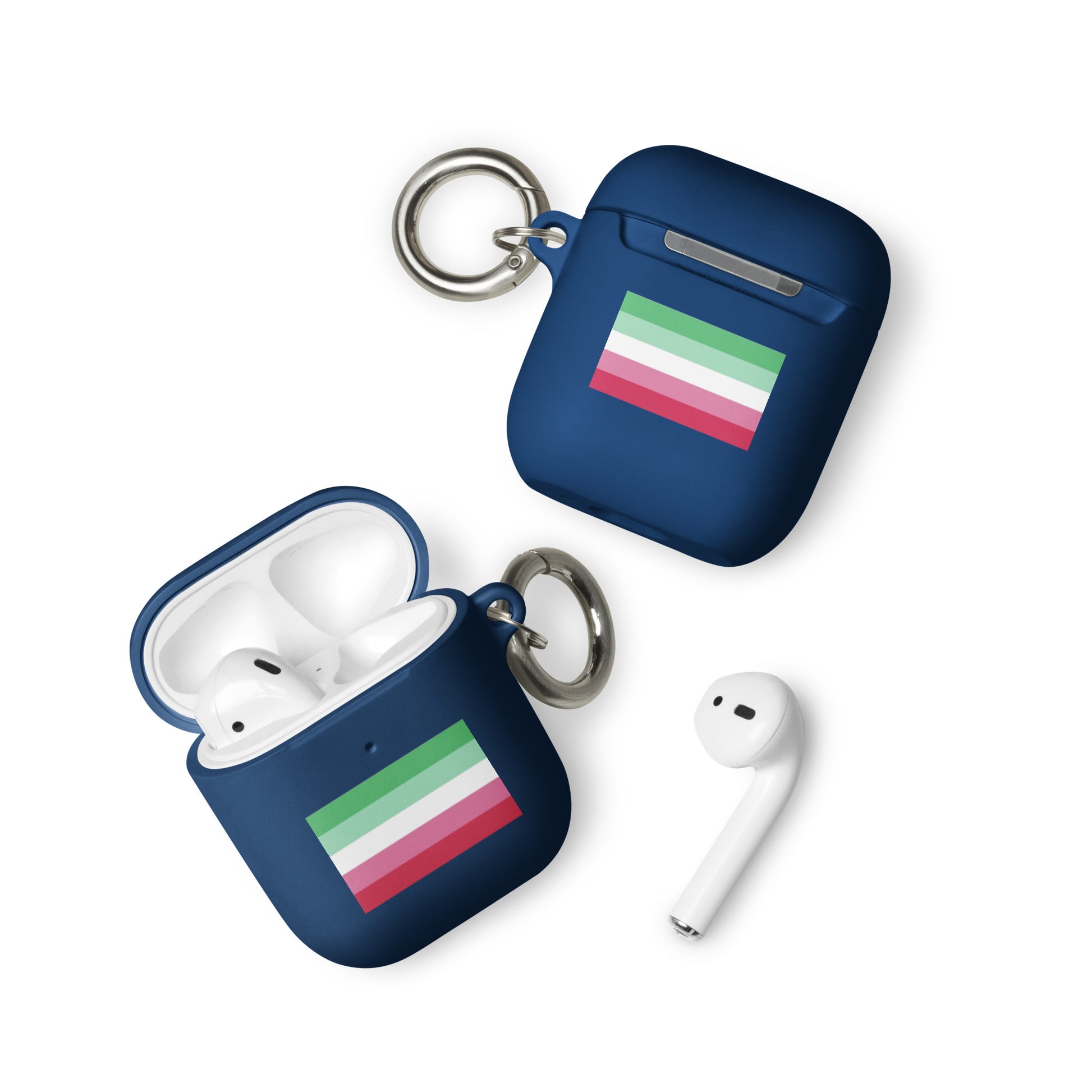 Abrosexual Pride Flag Case for Apple AirPods and AirPods Pro Navy AirPods Abrosexual rubber-case-for-airpods-navy-airpods-front-64add2dded0e8