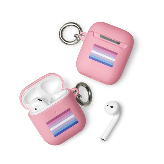 Bigender Pride Flag Rubber Case for Apple AirPods Pink AirPods Bigender rubber-case-for-airpods-pink-airpods-front-64ade745b468f AirPods Case
